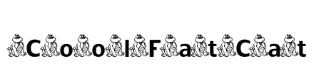 CoolFatCat Font Image