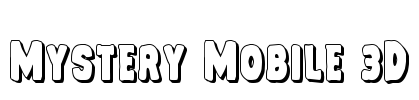 Mystery Mobile 3D Font Image