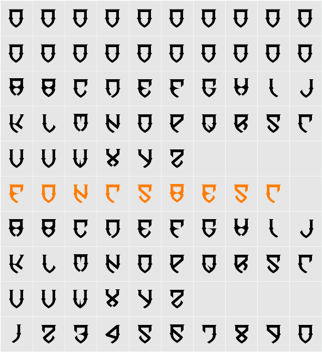 Dawn of Mellido Character Map