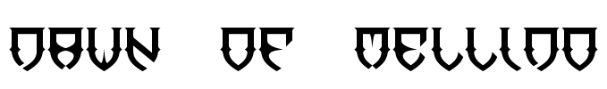 Dawn of Mellido Font Image