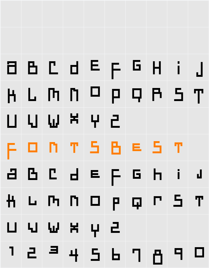 DadasTraces Character Map