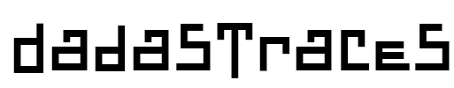 DadasTraces Font Image