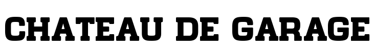Chateau de Garage Font Image