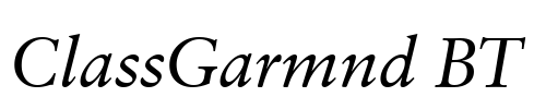 ClassGarmnd BT Font Image