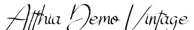 Atthia Demo Vintage Font Image