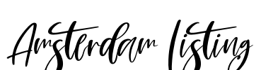 Amsterdam Listing Font Image