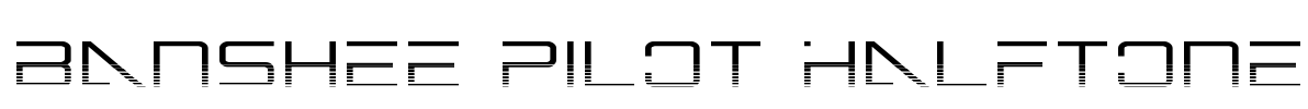 Banshee Pilot Halftone Font Image
