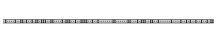 Binary 01s BRK Font Image