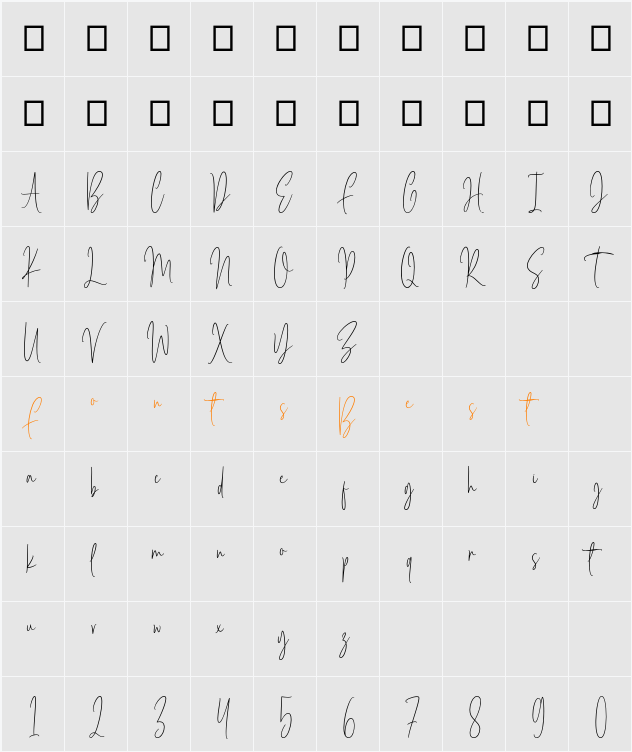 Brilliant Elegant Character Map