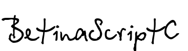 BetinaScriptC Font Image