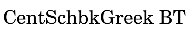 CentSchbkGreek BT