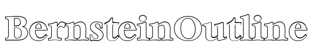 BernsteinOutline Font Image
