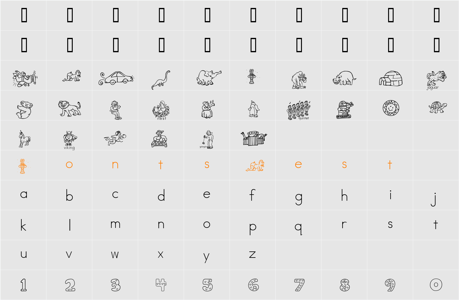 AbcPhonicsTwo Character Map