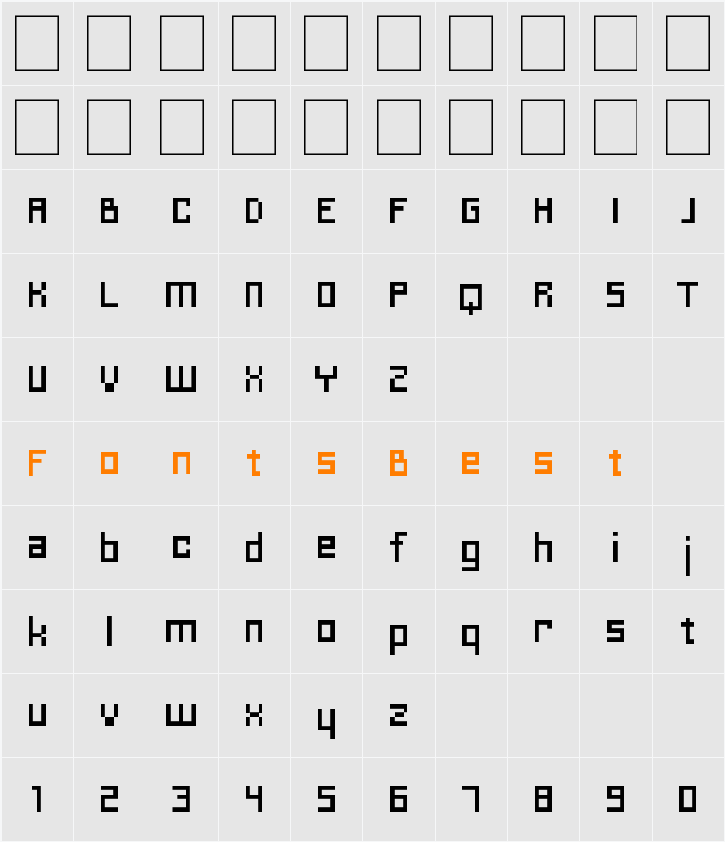Charriot Deluxe Character Map