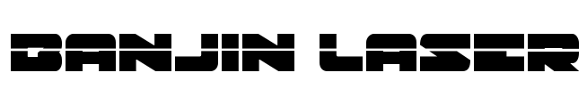 Banjin Laser Font Image
