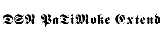DSN PaTiMoke Extend Font Image