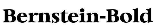 Bernstein-Bold Font Image