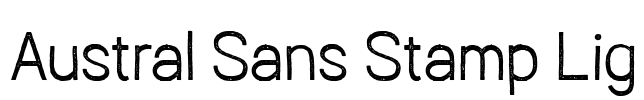 Austral Sans Stamp Lig