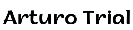 Arturo Trial Font Image