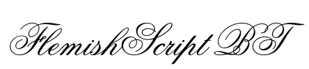 FlemishScript BT Font Image