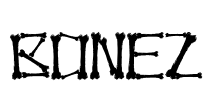 Bonez Font Image