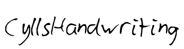 CyllsHandwriting Font Image