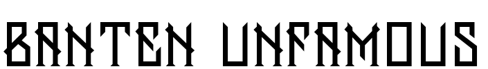 Banten Unfamous Font Image