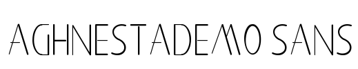 Aghnestademo Sans Font Image