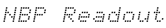 NBP Readout Font Image