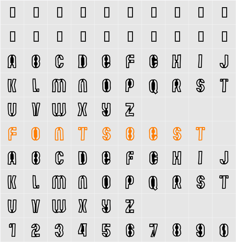 Mute Fruit Black Krash Character Map