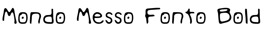 Mondo Messo Fonto Bold Font Image