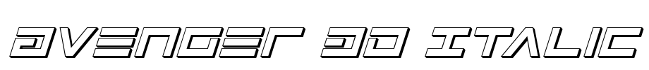 Avenger 3D Italic