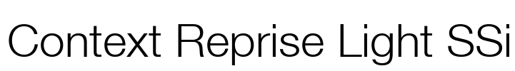 Context Reprise Light SSi Font Image