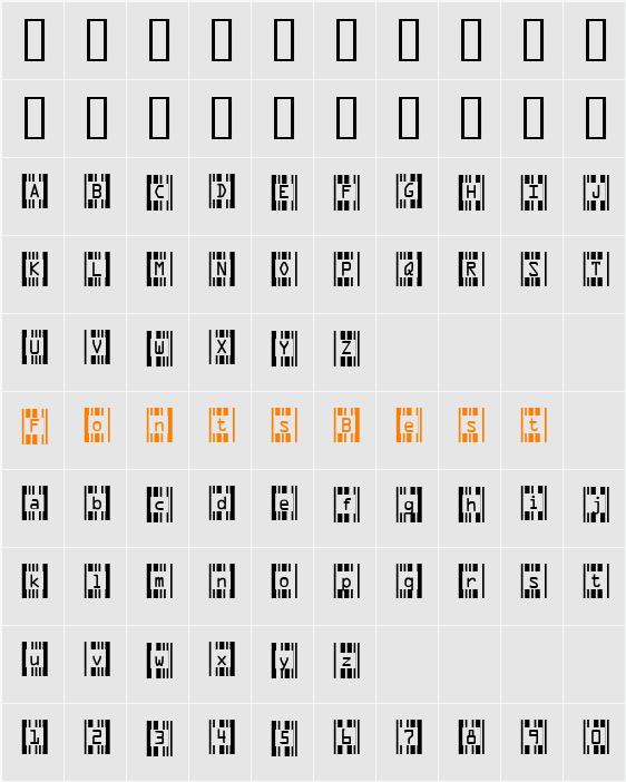 JI-Ionise Character Map