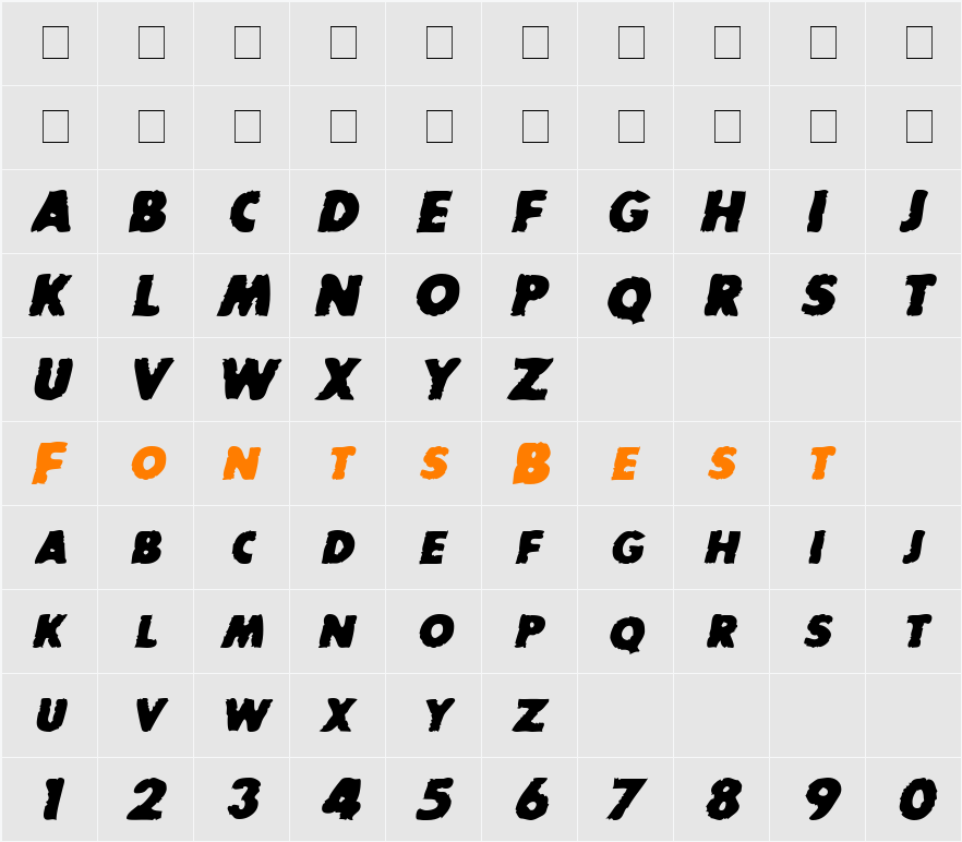 ChampionCaps Character Map