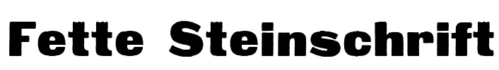 Fette Steinschrift Font Image
