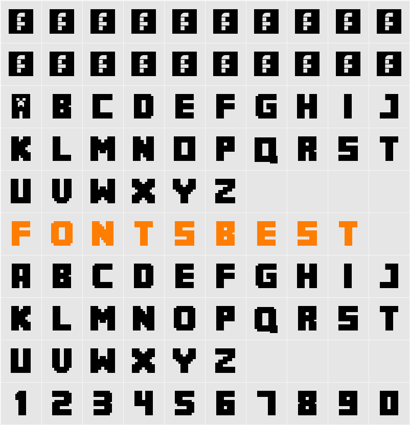 MineCrafter 3 Character Map