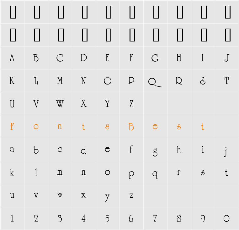 DSU_ArLuk Character Map