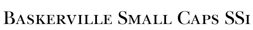 Baskerville Small Caps SSi Font Image