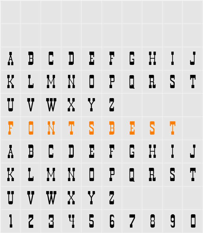 Murdano-Normal Character Map