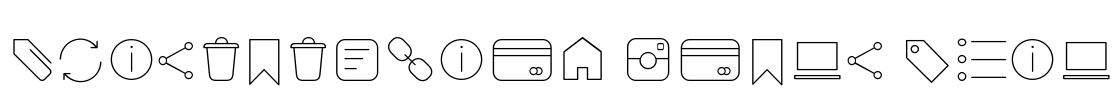 Aristotelica Icons Thin Font Image