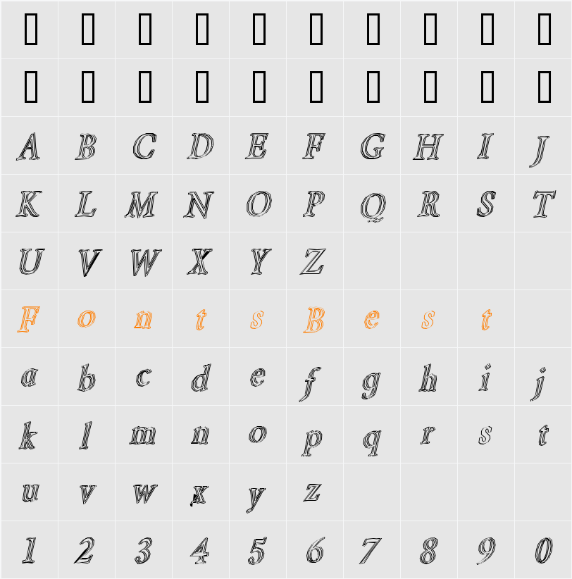 JI-Kainit Character Map
