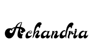 Achandria Font Image