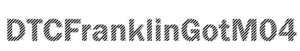 DTCFranklinGotM04 Font Image