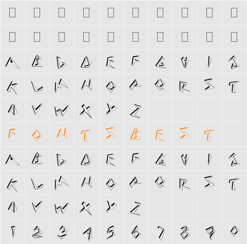 Beehive Character Map
