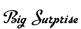 Big Surprise Font Image
