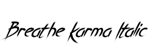 Breathe Karma Italic
