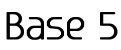 Base 5 Font Image