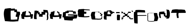 Damagedpixfont Font Image