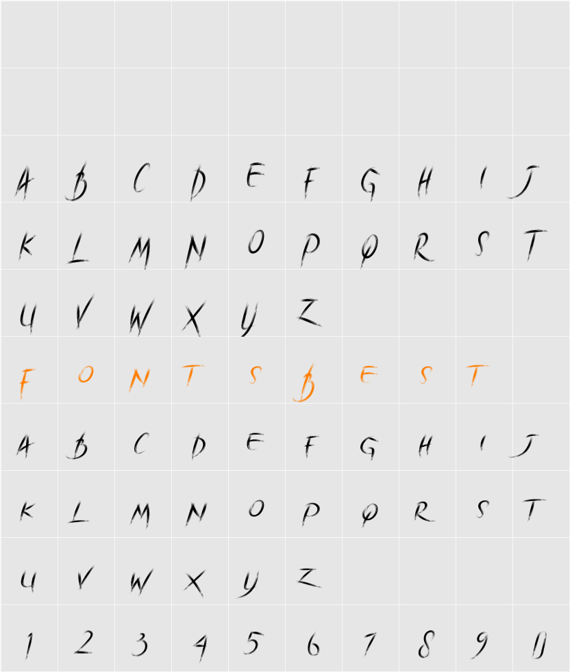 Brave Heart Character Map